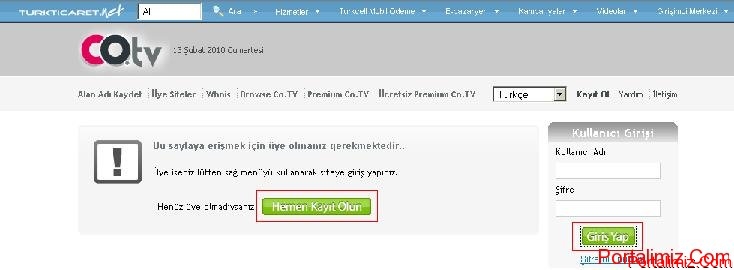 Co.tv domain kayıt olma