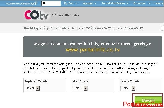 Co.tv domain kayıt olma