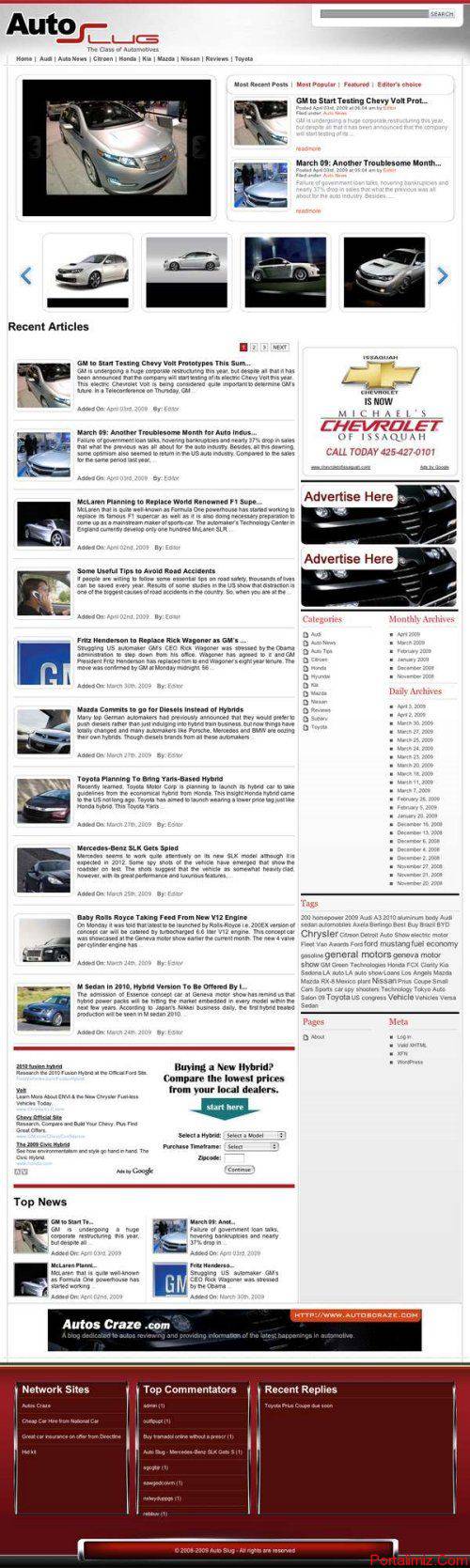 Wordpress AutosSlug Magazin Teması