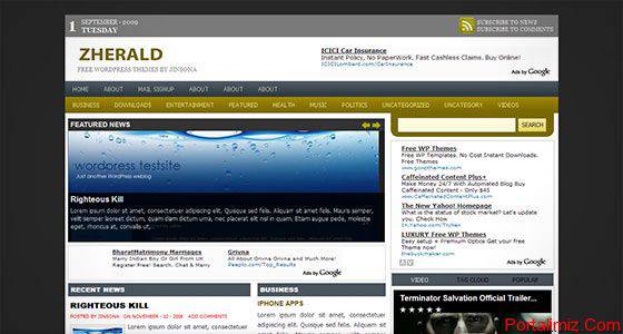 Wordpress Zherald Magazin Teması