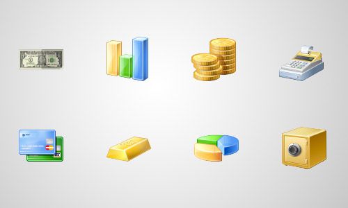 finance business icons
