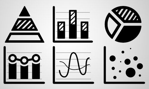 business charts icons