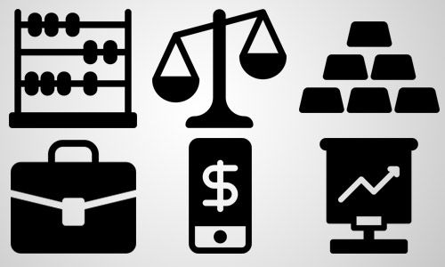 investments business icons
