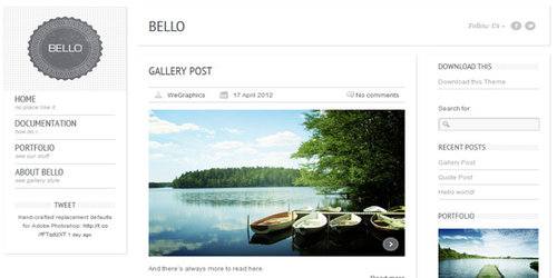 Bello WordPress Tema ekran görüntüsü